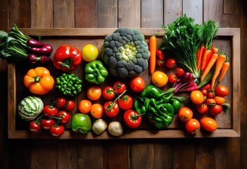 vibrant colorful flat lay arrangement fresh produce highlighting textures natural colors lively kitchen aesthetic, artisan, asparagus, avocados, contrast