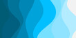 © Khalil - Abstract deep blue wave flowing banner background vector illustration.