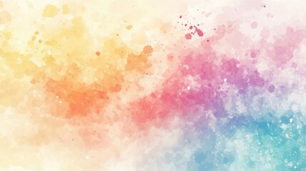 Wall Mural - Illustration drawing watercolor with pastel colors light abstract background