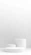 © W. Thienthongthai - Podiums on a white background.