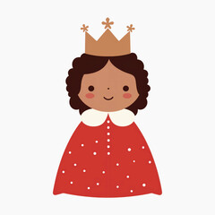 Sticker - Cute cartoon princess illustration