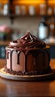 © mahmod - cake with a beautiful chocolate frosting