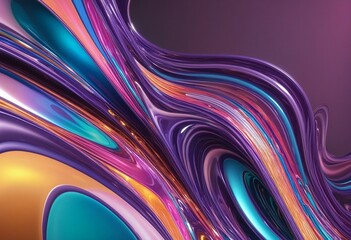 Wall Mural - abstract colorful shape, illustration, wall paper design, banner