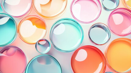 Poster - Abstract Colorful Circles Background.