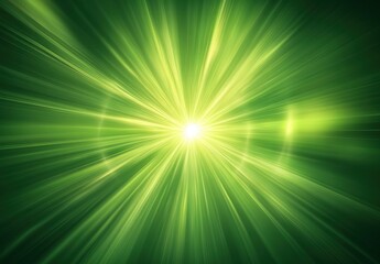 Canvas Print - Green Light Burst.