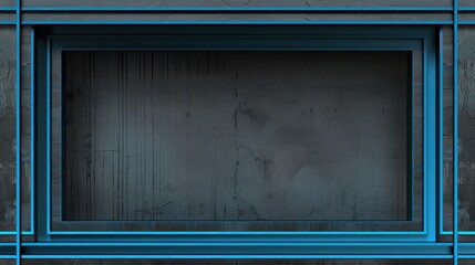 Wall Mural - Abstract Blue and Grey Frame