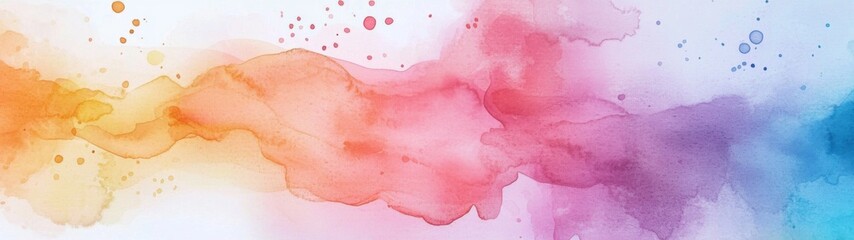 Wall Mural - abstract watercolor backdrop, vibrant hues blending seamlessly, inviting creativity, ideal for desig