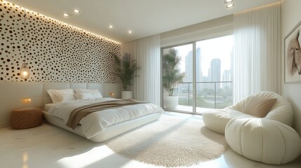 Canvas Print - Modern Bedroom Interior.