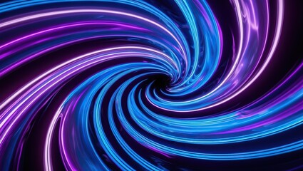 Wall Mural - Dynamic swirl of vibrant neon colors creates hypnotic pattern, evoking feelings of energy and motion  Ideal for tech and creative themes