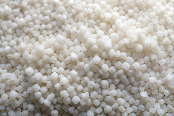 Close-up of white tapioca pearls texture