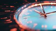 © Analogue - Elegant clock face in stunning detail surrounded by dynamic light trails and intriguing designs!
