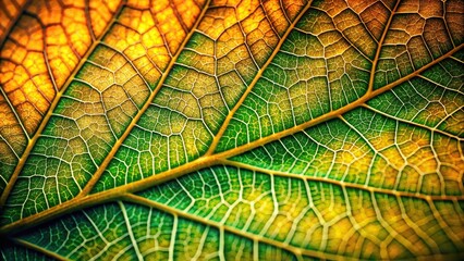 Wall Mural - Green leaf texture background image