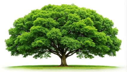 Green nature tree isolated on white background