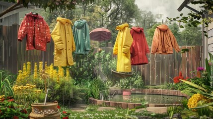 Poster - Rainy Day Laundry