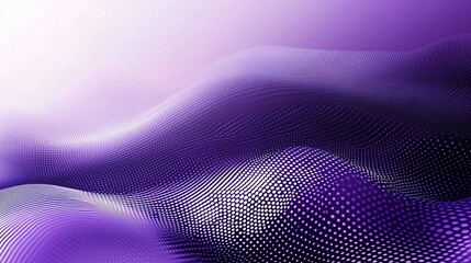 Wall Mural - Purple Gradient Wave Patterns in Abstract Design