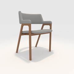 3d render armchair design element. Furniture Collection