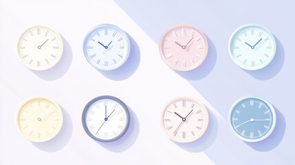 Colorful Wall Clocks