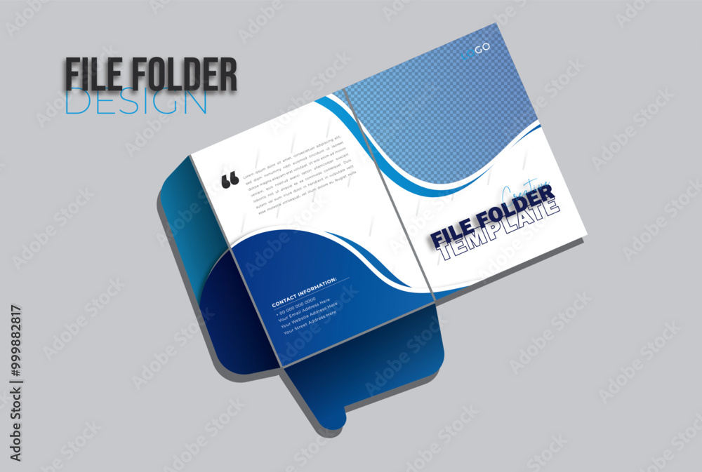 Creative file folder design for business Stock Vector | Adobe Stock