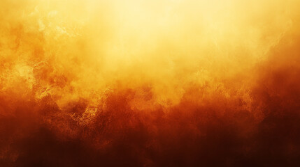 Poster - Vibrant Fiery Gradient Texture Background with Burnt Orange to Golden Yellow Transition and Subtle Cloud-like Textures