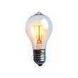 © OPP-786 - Glowing vintage light bulb, isolated on a white background. transparent background.