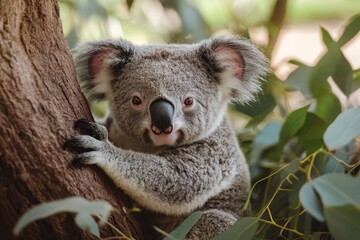 cute australia koala wildlife animal .generative ai