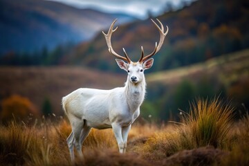 highland specter of a white deer in scottish folklore