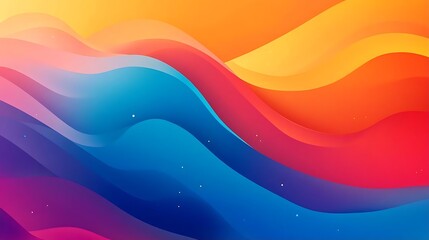 Poster - Abstract Colorful Wavy Background Design