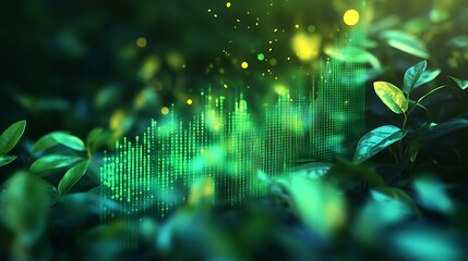 Green Technology - Digital Growth in Nature