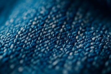 Denim Blue Fabric Close-Up