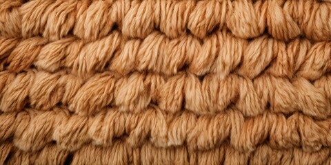 Aufkleber - A close up of a brown and tan yarn with a fuzzy texture