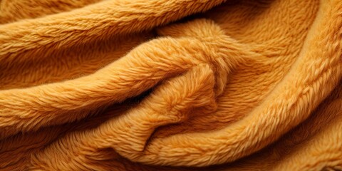 Poster - A close up of a yellow fuzzy fabric with a lot of texture