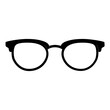© Simple Glyphs - Glasses Frame Icon. Simple Eyewear Symbol Vector Illustration.