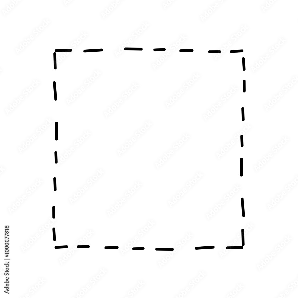 square classic frame design border outline vector illustration Stock ...