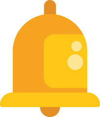 Poster - Yellow notification bell ringing to signal a new message on a mobile phone or website