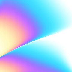 Leinwandbilder - A stunning and vibrant gradient abstract background featuring smooth and flowing curves for artistic designs