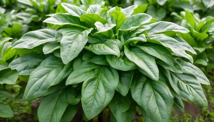 Sticker - Stunning display of Tetragonia tetragonioides in a vibrant garden setting