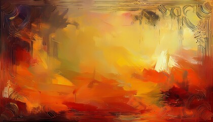 Wall Mural - grunge background with warm colors