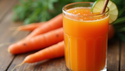 Sticker -  Freshly squeezed carrot juice with a twist