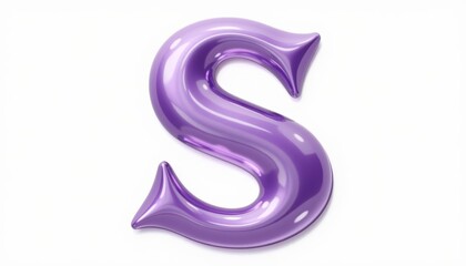  Stylish purple S perfect for branding or design