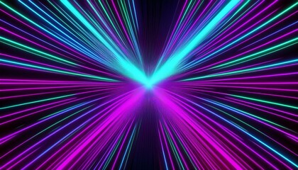 Poster - neon lights background texture goes into dark