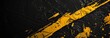 © Jafree - Striking Abstract Black and Yellow Paint Streaks on Dark Textured Background. Concept of artistic expression, modern art, attention-grabbing designs. Copy space. Banner