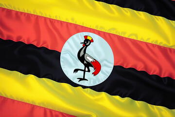 Wall Mural - ugandan flag for national Day or Independence Day of uganda