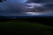 © were - Evening view of the sunset over the Black Forest with heavy cloud cover and rain