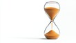 © Chano_1_na - Hourglass with sand, symbolizing the passage of time, on a white isolated background.