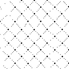 Poster - Abstract Black and White Dot Pattern