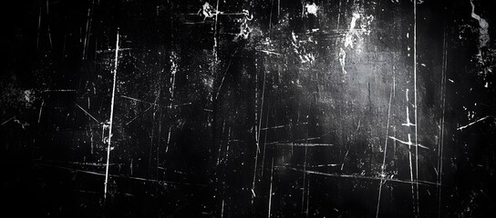 Wall Mural - Scratched Black Surface Texture