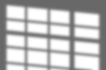 Wall Mural - dark blurred shadow effect from window. soft light and shadow overlay on transparent background. ide