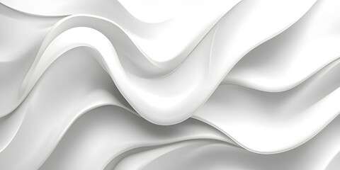 Canvas Print - Abstract White Curve Background