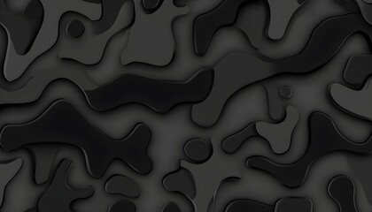 Poster - Abstract Black Liquid Texture