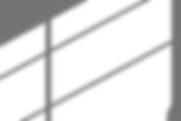 realistic shadow from window on transparent background. blurred shadow effect overlay. shadow light 